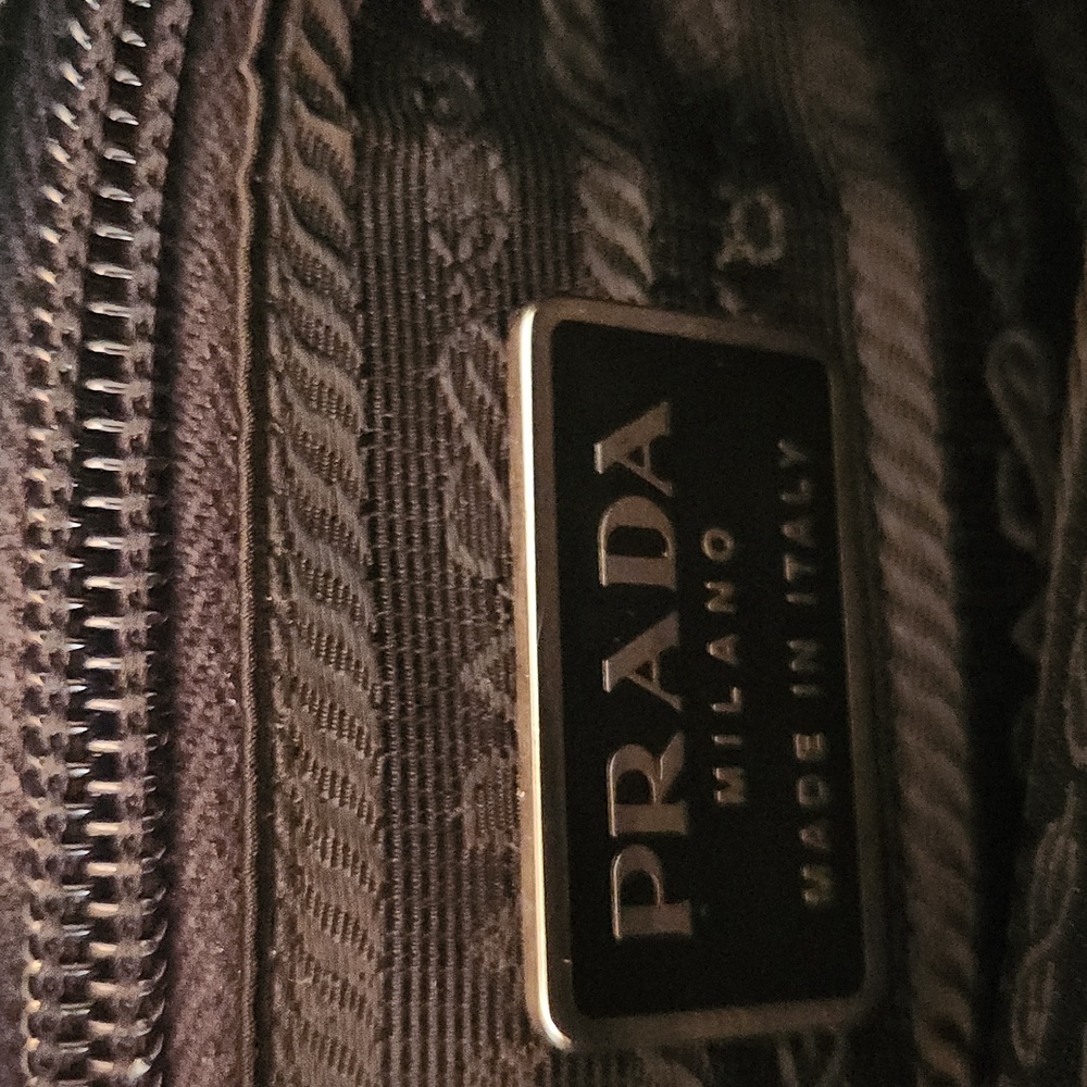 Prada Black & Gray Handbag with COA - Picture 9 of 13
